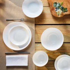 Luminarc Assiettes à Dessert Assiette à Dessert Blanche D19cm -Assiettes Soldes Magasin assiette a dessert blanche d19cm 1