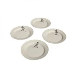 Wadiga Assiettes à Dessert Assiette à Dessert En Céramique D21cm - Lot De 4