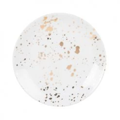 Maisons Du Monde Assiettes à Dessert Assiette à Dessert En Grès à Taches Dorées - Lot De 4