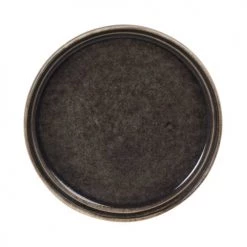 Maisons Du Monde Assiettes à Dessert Assiette à Dessert En Grès Anthracite - Lot De 4