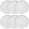 Maisons Du Monde Assiettes à Dessert Assiette à Dessert En Grès Gris Clair - Lot De 6