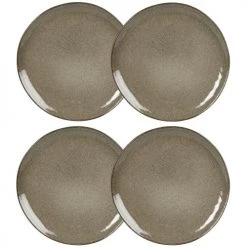 Maisons Du Monde Assiettes à Dessert Assiette à Dessert En Grès Vert - Lot De 6