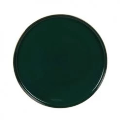 Maisons Du Monde Assiettes à Dessert Assiette à Dessert En Porcelaine Verte Et Dorée - Lot De 6 -Assiettes Soldes Magasin assiette a dessert en porcelaine verte et doree 1000 13 18 217154 1