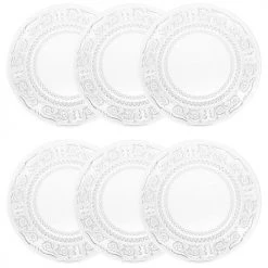 Maisons Du Monde Assiettes à Dessert Assiette à Dessert En Verre - Lot De 6