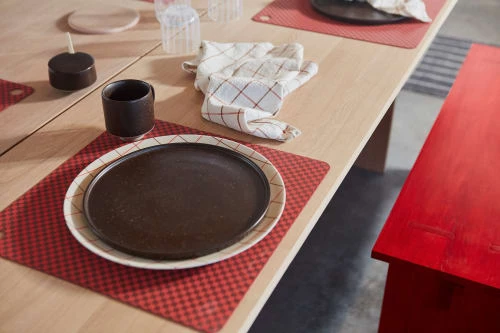 OYOY Living Design Assiettes Plates Assiette à Dîner Marron 100% Porcelaine Ø26cm 6 OYOY Living Design Assiettes Plates Assiette à Dîner Marron 100% Porcelaine Ø26cm – Image 6