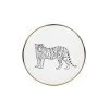 Lo De Manuela Assiettes De Présentation Assiette à Pain Porcelaine De Limoges Tigre 15 Cm