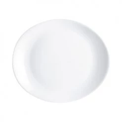 Luminarc Assiettes Plates Assiette à Steak Blanche 30x26cm