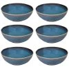 Maisons Du Monde Assiettes Creuses Assiette Creuse En Faïence Bleue - Lot De 6