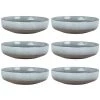 Maisons Du Monde Assiettes Creuses Assiette Creuse En Faïence Grise - Lot De 6