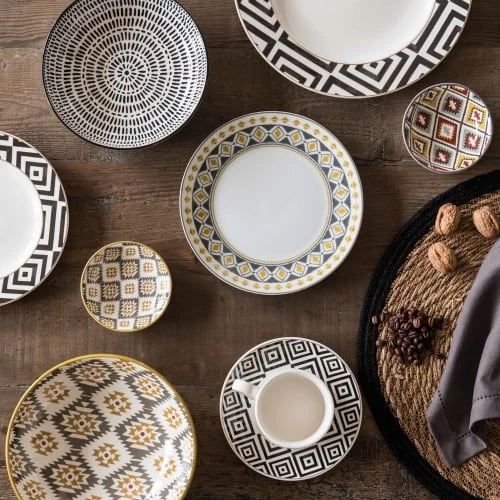 Maisons Du Monde Assiettes Creuses Assiette Creuse En Grès Blanc à Rayures - Lot De 6 6 Maisons Du Monde Assiettes Creuses Assiette Creuse En Grès Blanc à Rayures - Lot De 6 – Image 6