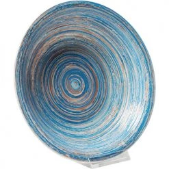 Kare Design Assiettes Creuses Assiette Creuse En Grès Bleu D21 - Lot De 4 -Assiettes Soldes Magasin assiette creuse en gres bleu d21 lot de 4 3