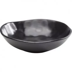 Kare Design Assiettes Creuses Assiette Creuse En Grès Noir D22 - Lot De 4 -Assiettes Soldes Magasin assiette creuse en gres noir d22 lot de 4 2