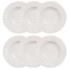 Maisons Du Monde Assiettes Creuses Assiette Creuse En Porcelaine Blanche - Lot De 6