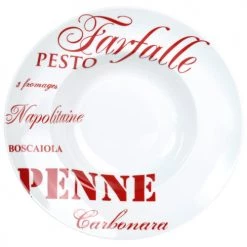 Maisons Du Monde Assiettes Creuses Assiette Creuse En Porcelaine Rouge D 30 Cm - Lot De 2 -Assiettes Soldes Magasin assiette creuse en porcelaine rouge d 30 cm 1000 7 29 115403 6