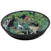 Les Jardins De La Comtesse Assiettes Creuses Assiette Creuse Mélamine Contour Bambou 23 Cm Avec Des Motifs Jungle
