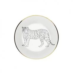 Lo De Manuela Assiettes Creuses Assiette Creuse Porcelaine De Limoges Tigre 19 Cm