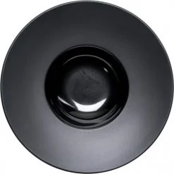 Stalgast Assiettes Creuses Assiette Creuse Porcelaine Noire Bord Lisse Ø 30cm