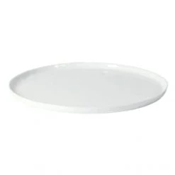Pomax Assiettes Plates Assiette De Présentation En Porcelaine Blanc
