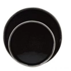 Sibo Homeconcept Assiettes à Dessert Assiette Dessert En Grès Artisanal Brun 22 Cm - Lot De 6 -Assiettes Soldes Magasin assiette dessert en gres artisanal brun 22 cm lot de 6 2