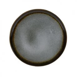 Sibo Homeconcept Assiettes à Dessert Assiette Dessert En Grès Artisanal Gris 20 Cm - Lot De 6