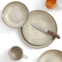 Assiettes Soldes Magasin -Assiettes Soldes Magasin assiette dessert en gres sable 1