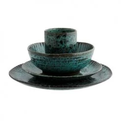 Madam Stoltz Assiettes Plates Assiette En Céramique Bleu -Assiettes Soldes Magasin assiette en ceramique bleu 3