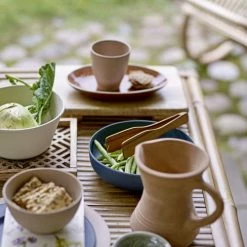 Bloomingville Assiettes Plates Assiette En Grès Marron -Assiettes Soldes Magasin assiette en gres marron 2