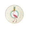 Yvonne Ellen Assiettes à Dessert Assiette En Porcelaine Flamant Rose D16cm