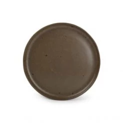 ONA Assiettes à Dessert Assiette Plate 22cm Brun - Lot De 4
