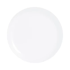 Luminarc Assiettes Plates Assiette Plate Blanche En Verre Opale Extra Résistant D25cm -Assiettes Soldes Magasin assiette plate blanche en verre opale extra resistant d25cm 2