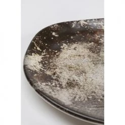 Kare Design Assiettes Plates Assiette Plate En Céramique Marron Et Beige D26 - Lot De 4 -Assiettes Soldes Magasin assiette plate en ceramique marron et beige d26 lot de 4 2