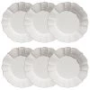 Maisons Du Monde Vaisselle De Noël Assiette Plate En Faïence Blanche - Lot De 6