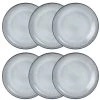 Maisons Du Monde Assiettes Plates Assiette Plate En Faïence Grise - Lot De 6