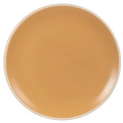 Maisons Du Monde Assiettes Plates Assiette Plate En Faïence Jaune - Lot De 6