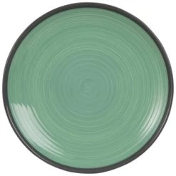 Maisons Du Monde Assiettes Plates Assiette Plate En Faïence Verte - Lot De 2 -Assiettes Soldes Magasin assiette plate en faience verte valence 1000 16 18 180828 1
