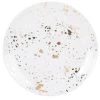Maisons Du Monde Assiettes Plates Assiette Plate En Grès à Taches Dorées - Lot De 4