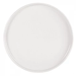 Maisons Du Monde Vaisselle De Noël Assiette Plate En Grès Blanc - Lot De 6
