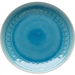 Kare Design Assiettes Plates Assiette Plate En Grès Bleu D27 - Lot De 4 -Assiettes Soldes Magasin assiette plate en gres bleu d27 lot de 4 2