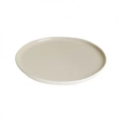 Sibo Homeconcept Assiettes Plates Assiette Plate En Grès De Table Beige 28 Cm - Lot De 6