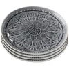 Kare Design Assiettes Plates Assiette Plate En Grès Gris D27 - Lot De 4
