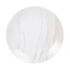 Maisons Du Monde Assiettes Plates Assiette Plate En Grès Rose Blanc Et Doré - Lot De 4