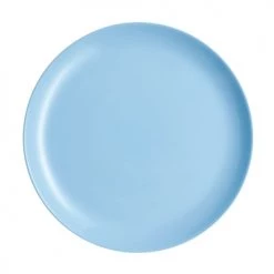 Luminarc Assiettes Plates Assiette Plate En Opale Bleu D27cm