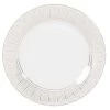 Maisons Du Monde Assiettes Plates Assiette Plate En Porcelaine Blanche à Bord Doré - Lot De 6