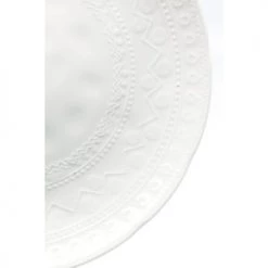 Kare Design Assiettes Plates Assiette Plate En Porcelaine Blanche D29 - Lot De 6 -Assiettes Soldes Magasin assiette plate en porcelaine blanche d29 lot de 6 3