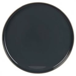 Maisons Du Monde Assiettes Plates Assiette Plate En Porcelaine Grise Et Dorée - Lot De 6