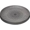 Kare Design Assiettes Plates Assiette Plate En Porcelaine Noire Et Blanche D26 - Lot De 4
