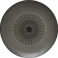 Kare Design Assiettes Plates Assiette Plate En Porcelaine Noire Et Blanche D26 - Lot De 4 -Assiettes Soldes Magasin assiette plate en porcelaine noire et blanche d26 lot de 4 2