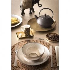 Assiettes Soldes Magasin -Assiettes Soldes Magasin assiette plate en verre coloris champagne d 28 cm 1000 13 8 164131 4