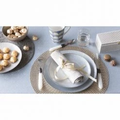 Maisons Du Monde Vaisselle De Noël Assiette Plate En Verre Gris D 28 Cm - Lot De 6 -Assiettes Soldes Magasin assiette plate en verre gris d 28 cm 1000 1 40 154446 4