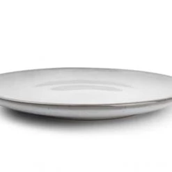 ONA Assiettes Plates Assiette Plate Gris Ø 26cm - Lot De 4 -Assiettes Soldes Magasin assiette plate gris oe 26cm lot de 4 2